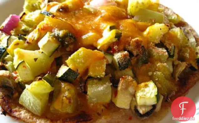 Grüne Tomaten & Zucchini Pizza mein Weg, gebratene grüne Tomaten zu haben