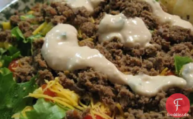 Südwestlichen Caesar Salat Mit Cremigem Chipotle-Dressing