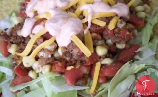 Schneller vegetarischer Taco-Salat