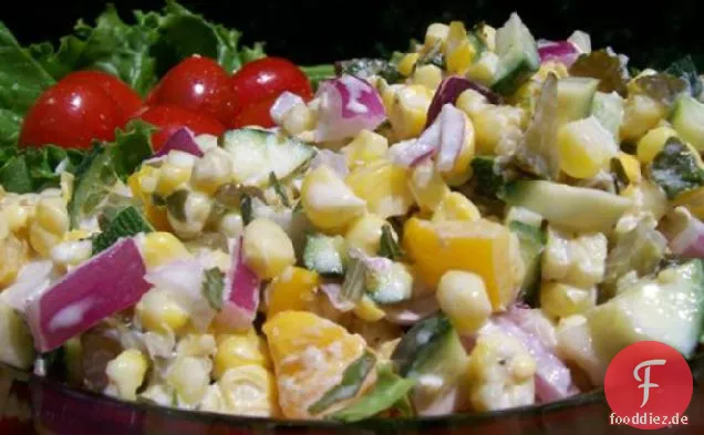 Garten Mais Salat