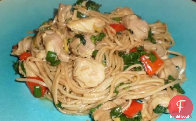 Lauch Huhn und Soba-Nudeln (Ww)