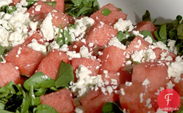 Melonen-Kresse-Salat