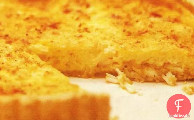 Krabbe, Safran und Parmesan-Torte
