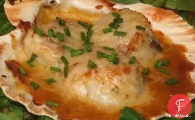 Jakobsmuscheln Mit Miso-Senf-Sauce