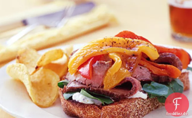 Broiled Flank-Steak-Sandwiches