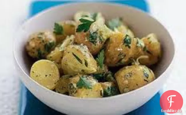 Warmer Kartoffelsalat mit Brunnenkresse