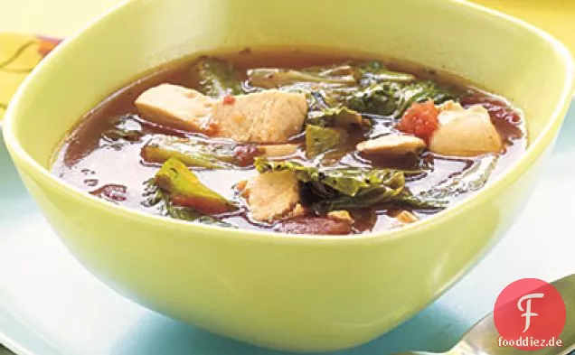 Hähnchen-Escarole-Suppe