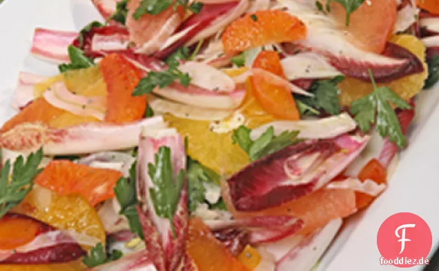 Zitrussalat mit Endivien und Fenchel