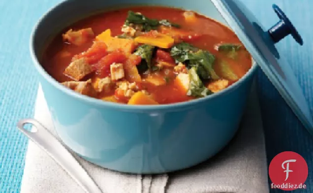 Chunky Truthahn-Gemüsesuppe
