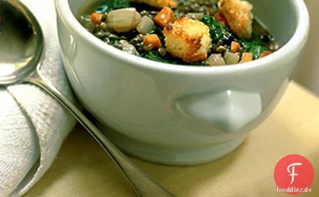 Linsen-Escarole-Suppe