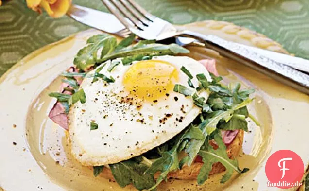 Offenes Ei-Sandwich