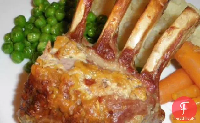 Gegrillte Rack von Lamm