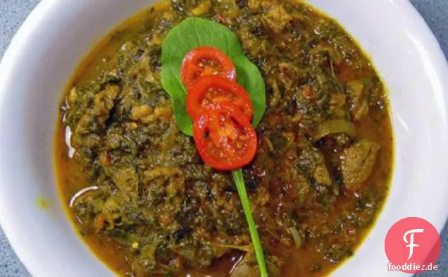 Punjabi Lamm in Spinat und Tomaten