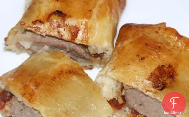 Huey's Lamm Wurst Brötchen