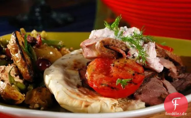 Gyros mit Rettich Tzatziki