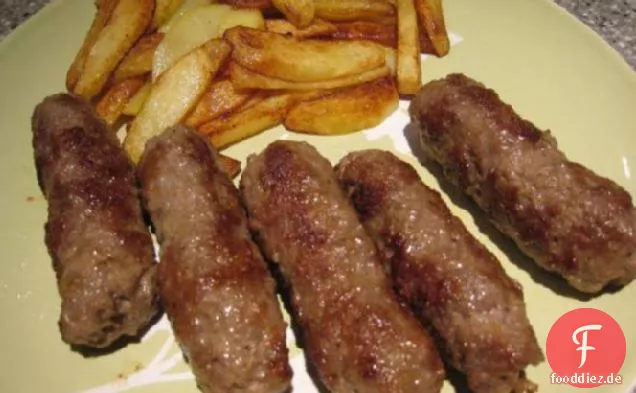 Cevapcici (Cevapi) Balkan Wurst Sandwiches