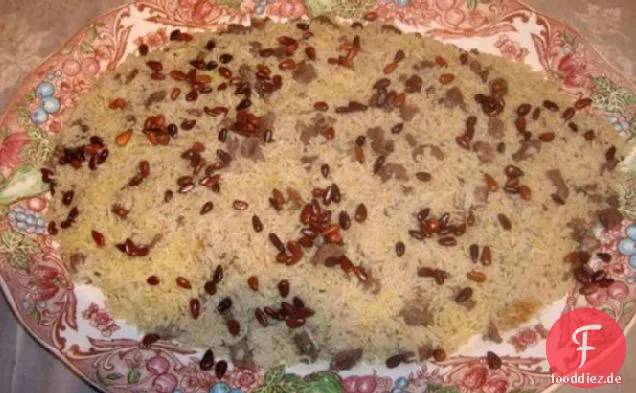 Arabischer Reis mit Lammfleisch
