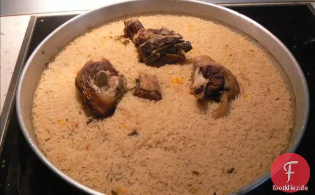 Lammkeule mit Knoblauchsauce
