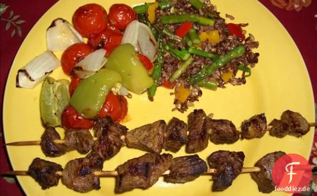 Würzige Lammspieße