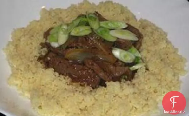 Mongolischer Lammauflauf mit Couscous