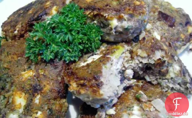 Griechische Feta und Oliven-Frikadellen