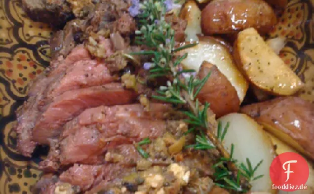 Lammkeule mit Ras el Hanout Reiben