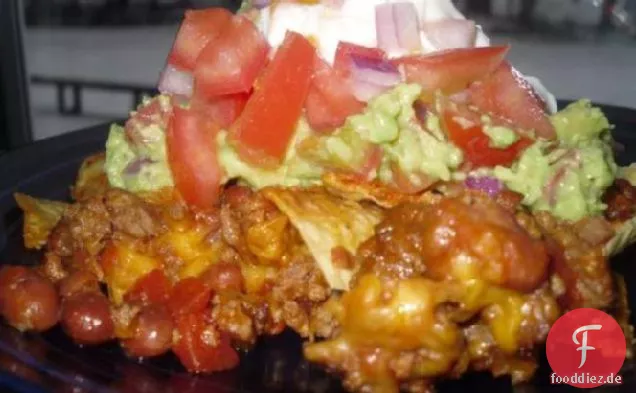 Lamm-Bohnen-Nachos Mit Salsa-Fresca