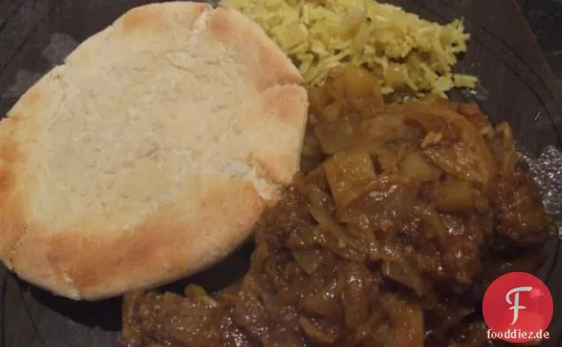 Lammschenkel und Kartoffelcurry