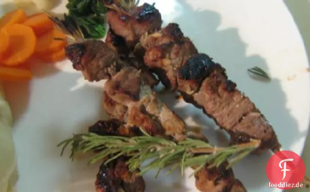 Gewürztes Lamm-Kebabs