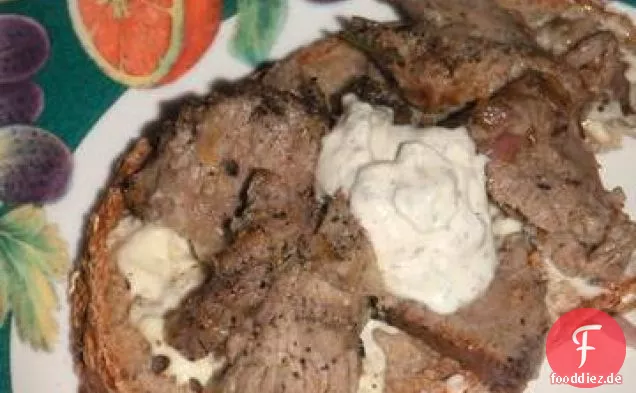 Lamm-Kebabs Mit Koriander-Joghurt-Sauce