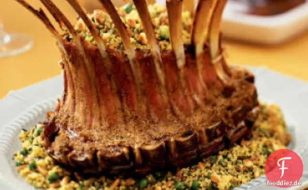 Crown Braten von Lamm mit Rosmarin und Oregano