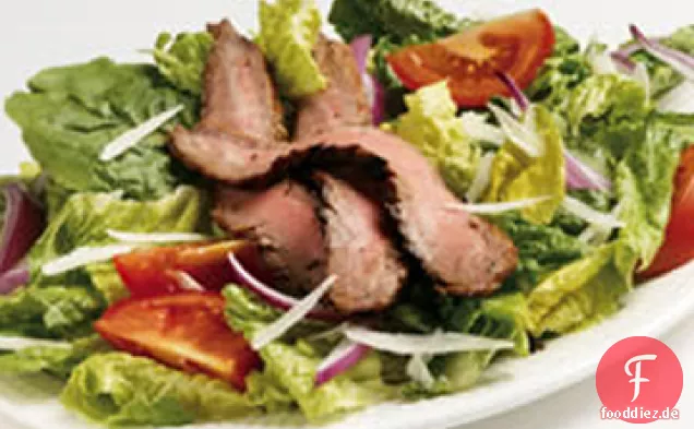 Gegrillter Knoblauch-Flanken-Steak-Salat