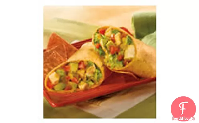 Salsa Verde Huhn Wraps