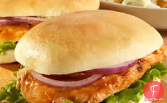 Gegrilltes Huhn Schieberegler