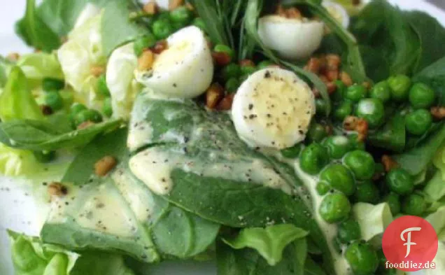 Fancy Shmancy Salat Mit Wachteleiern und Estragon-Dressing