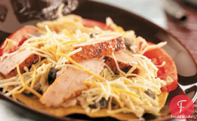 Hühnchen Tostada Salat