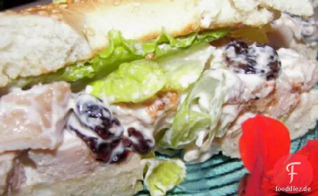 Kirsche Huhn Salat Sandwich