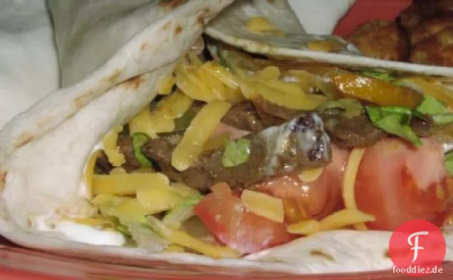 Curry-Rindfleisch Fajitas (Low-Carb)