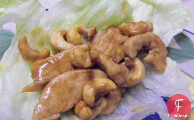 Cashew Huhn Salat Wraps