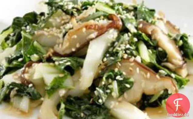 Sesam-shiitake-Bok Choy