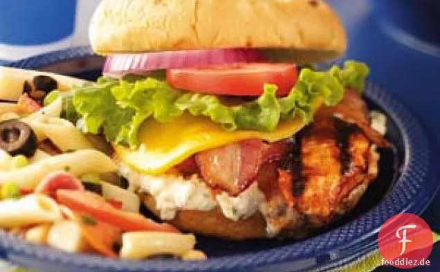 Buffalo Chicken Sandwiches mit Speck