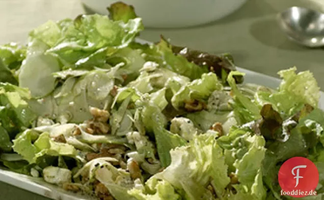 Fenchel, Apfel und Blauschimmelkäse-Salat