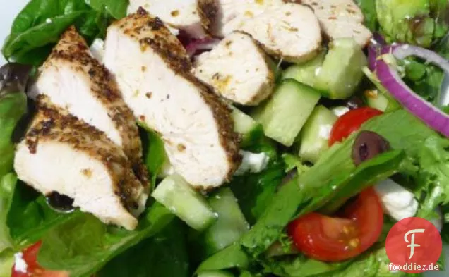 Gebackener griechischer Hühnersalat