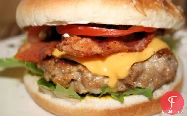 Huhn Speck Cheeseburger Deluxe