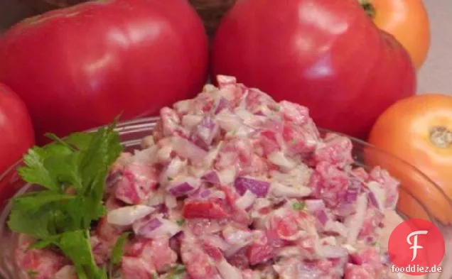 Tomaten-Zwiebel-Salat