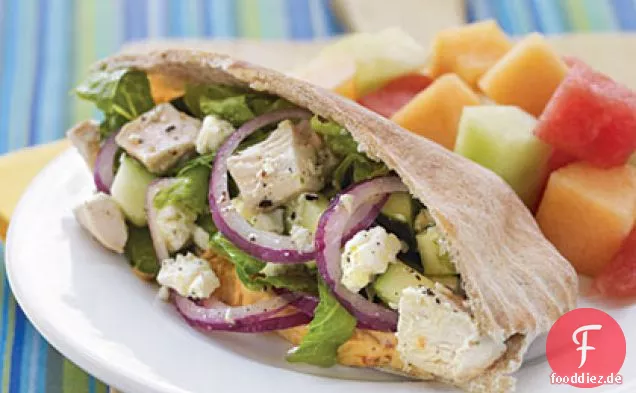 Griechischer Hühnersalat Pitas