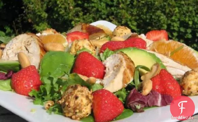Erdbeer-Orangen-Hühnersalat