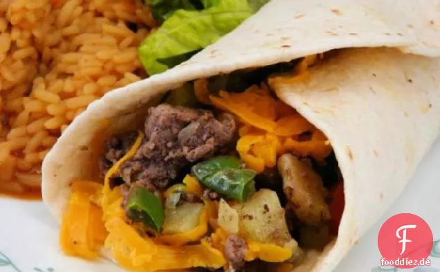 Einfach Fleisch Burritos
