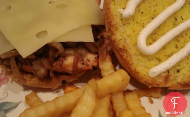 Awesome Knoblauch Huhn Sandwich!