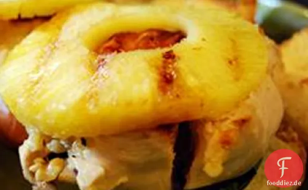 Gegrilltes Huhn Ananas Schieberegler
